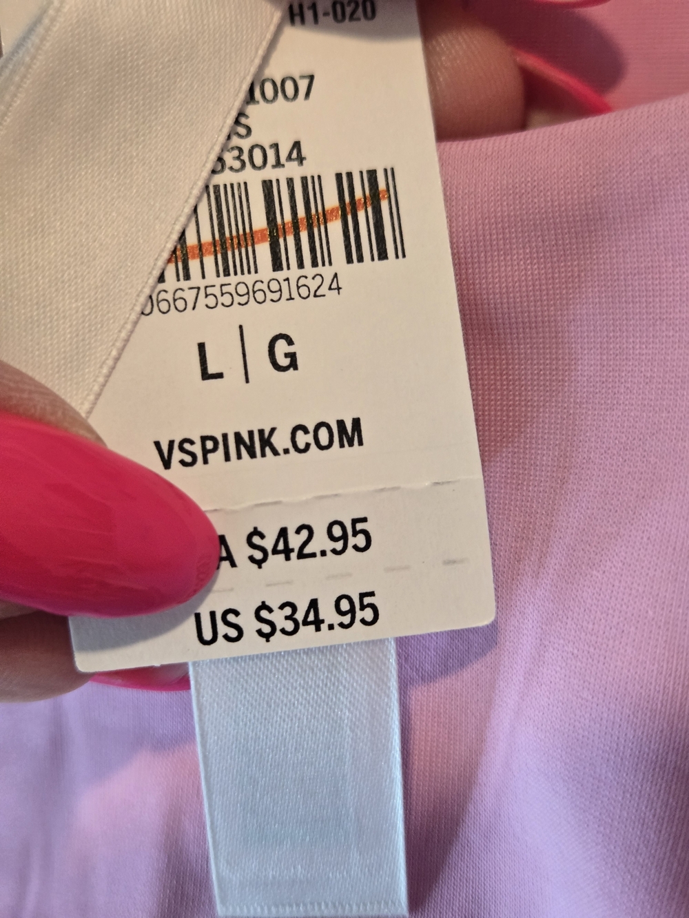 PINK Victoria's Secret Light Pink Shaping Tank Top - Picture 3 of 11